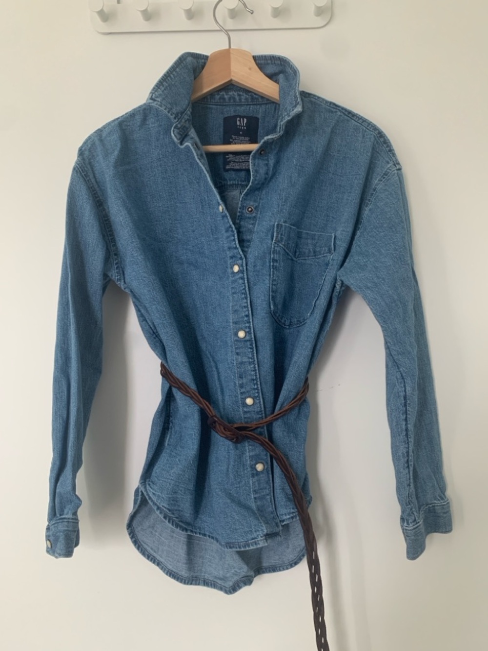 GAP Vintage Vibe Blue Denim Button-Up Shirt